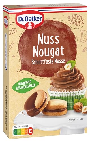 Dr. Oetker Nuss Nougat 6er Pack, 6 x 200 g, schnittfeste Nuss Nougat Masse, intensiver Geschmack nach Nuss, Backzutat für Füllungen & Überzüge von Kuchen, leckere Nascherei, sofort verzehrfertig von Dr. Oetker