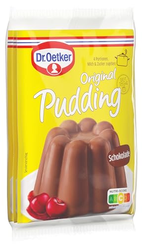 Dr. Oetker Original Pudding Schokolade: Leckeres Dessert mit Schokoladen Geschmack für den besonderen Pudding Genuss. von Dr. Oetker