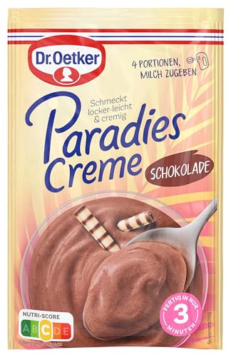 Dr. Oetker Paradies Creme Schokolade 11er Pack, 11 x 74 g Dessertpulver mit Schokoladen-Geschmack zur Zubereitung eines Creme-Desserts, jeweils vier Portionen. von Dr. Oetker