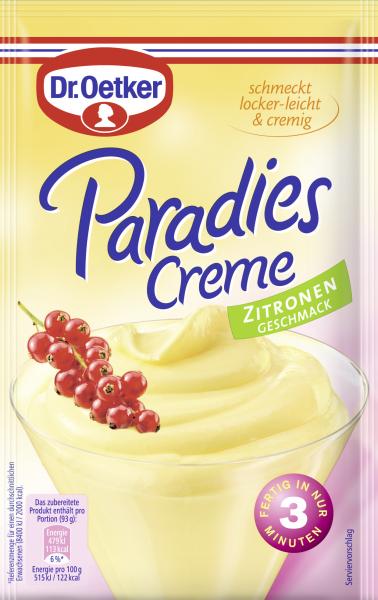 Dr. Oetker Paradies Creme Zitrone von Dr. Oetker