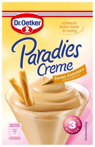 Dr. Oetker Paradiescreme Sahne-Karamel, 12er Pack (12 x 1 St. Packung) von Dr. Oetker