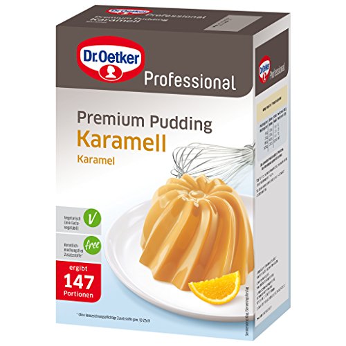 Dr. Oetker Professional Premium Pudding Karamell, Puddingpulver in 1 kg Packung von Dr. Oetker