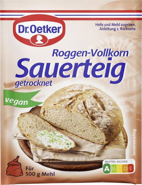 Dr. Oetker Roggen-Vollkorn Sauerteig getrocknet von Dr. Oetker