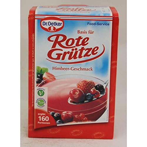 Dr. Oetker Rote Grütze Himbeer-Geschmack 1 kg, 1er Pack (1 x 1 kg) von Dr. Oetker