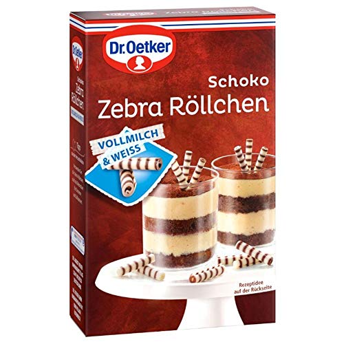 Dr. Oetker Schoko Zebra Röllchen, 75 g von Dr. Oetker