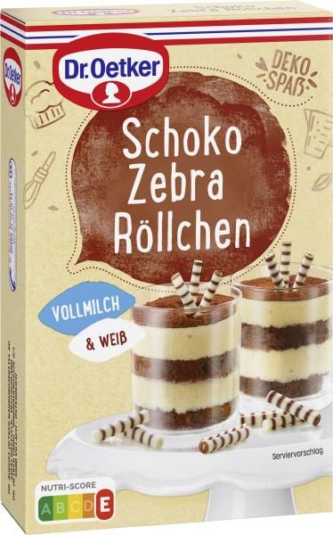 Dr. Oetker Schoko Zebra Röllchen Vollmilch & Weiß von Dr. Oetker