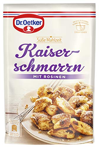 Dr. Oetker Süße Mahlzeit Kaiserschmarrn nach klassischer Art – mit fruchtigen Rosinen, 14er Pack (14x165g), Klassiker der österreichischen Mehlspeisen, herrlich locker und besonders saftiger Geschmack von Dr. Oetker