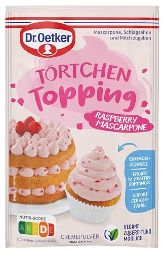 Dr. Oetker Törtchen Topping, Himbeere, Mascarpone, 50 g von Dr. Oetker