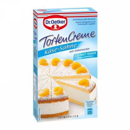 Dr. Oetker Tortencreme Käse-Sahne mit Dekorzucker von Dr. Oetker