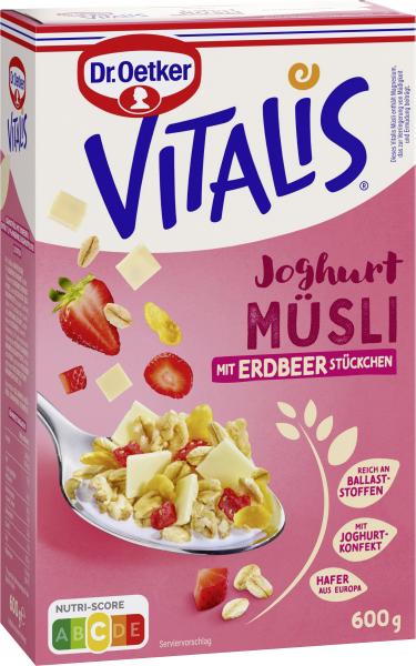 Dr. Oetker Vitalis Joghurt Müsli mit Erdbeer-Stückchen von Dr. Oetker