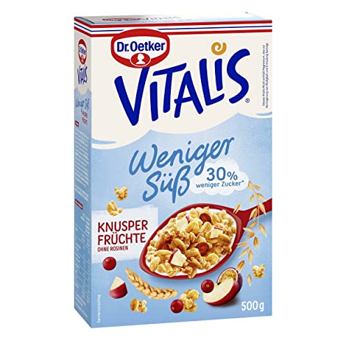 Dr. Oetker Vitalis weniger süß Knusper Früchte 500g von Dr. Oetker