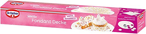 Dr. Oetker Weiße Fondant Decke, 3er Pack (3 x 450 g) von Dr. Oetker