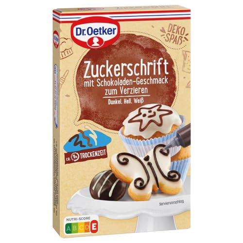 Dr. Oetker Zuckerschrift Schokoladengeschmack, 75 g von Dr. Oetker