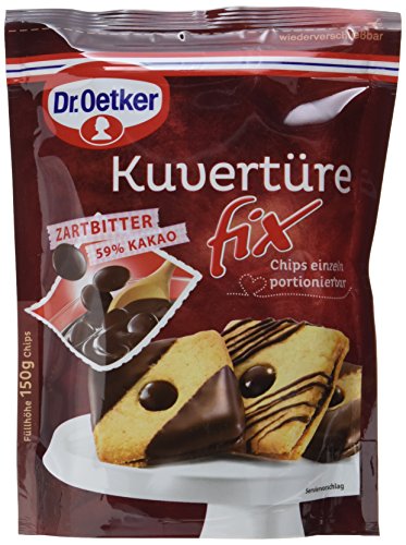 Dr.Oetker Kuvertüre Fix, 5er Pack (5 x 150 g) von Dr. Oetker