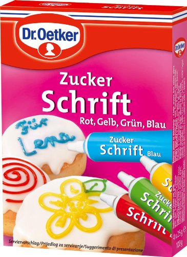 Dr.Oetker Zuckerschrift 4 Farben 100g von Dr. Oetker