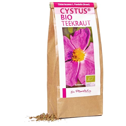 Dr. Pandalis - BIO Zistrosenkraut - 100g - Cistus Incanus Tee in Premium Qualität - 100% loser Cystus Bio Tee - Das Original aus der Apotheke - Cystrosentee nach althergebrachter Weise von Dr. Pandalis