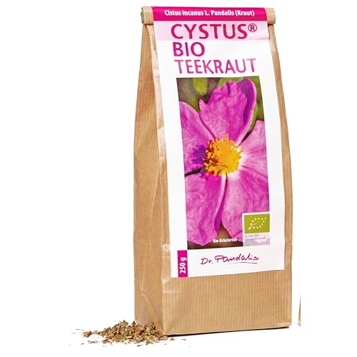 Dr. Pandalis - BIO Zistrosenkraut - 250g - Cistus Incanus Tee in Premium Qualität - 100% loser Cystus Bio Tee - Das Original aus der Apotheke - Cystrosentee nach althergebrachter Weise von Dr. Pandalis