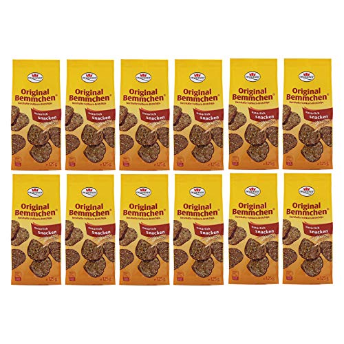 12er Pack Dr. Quendt Bemmchen (12 x 125 g) Vollkorn-Brotchips Knusper-Bemmchen Röstbrot DDR Ostprodukt von Dr. Quendt