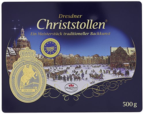 Dresdner Christstollen in Blechdose, 500g von Dr. Quendt