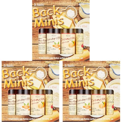 Dr. Rauch Back-Minis 20-40% vol (4 x 0.04l) (Packung mit 3) von Dr. Rauch