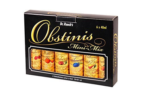 Dr. Rauch Obstinis Mini-Mix 38-40% vol, Obstbrände (6 x 0.04l) (Packung mit 2) von Dr. Rauch