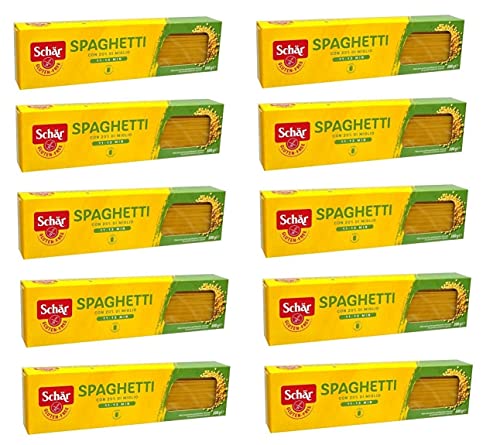 10x SCHÄR Senza Glutine Spaghetti Glutenfrei Pasta mit 20% Hirse 500g von Dr. Schär