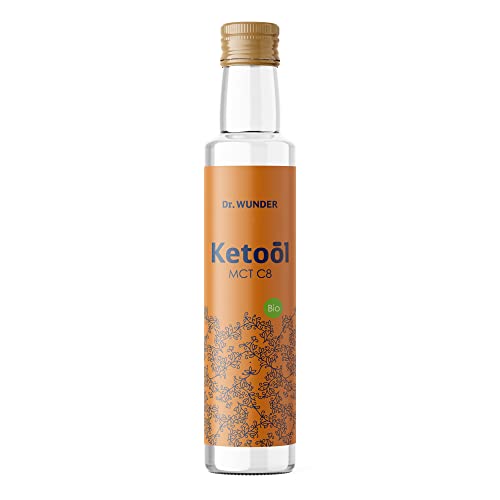 Dr. Wunder® Bio MCT-Öl 500 ml | reine Caprylsäure C8 aus 100% Kokosöl in Bio-Qualität| 300% wirksamer als andere MCT Öle | perfekt für eine Keto Diät | palmölfrei & vegan von Dr. Wunder