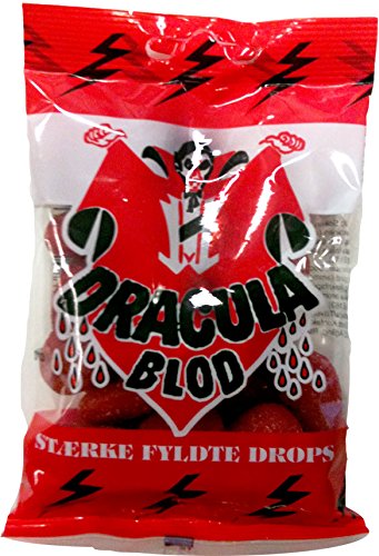 30 Beutel x 65 g Dracula Blod – schwedischer heißer Salmiac – Salmiak – Salmiakki – Lakritz – Karamell – gekocht von Dracula Blod