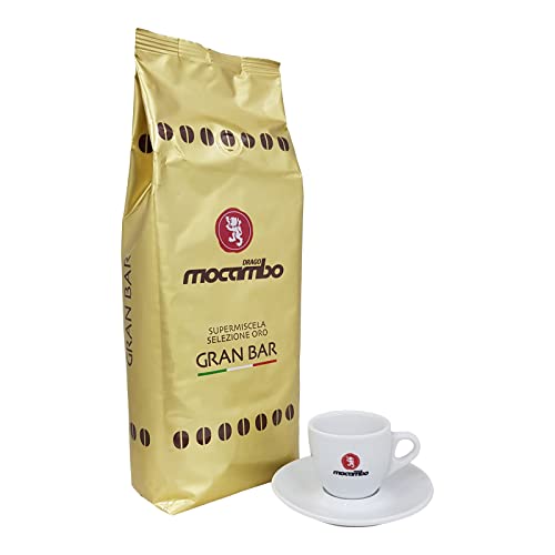 Mocambo Gran Bar Oro Supermiscela inklusive einer Drago Mocambo Espressotasse, 1000g ganze Bohne von Drago Mocambo