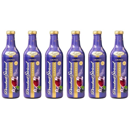 Dresdner Striezel Glühwein von Lausitzer - Aronia Glühwein 0,75l 6er Pack 6 x 0,75l von Dresdner Striezel