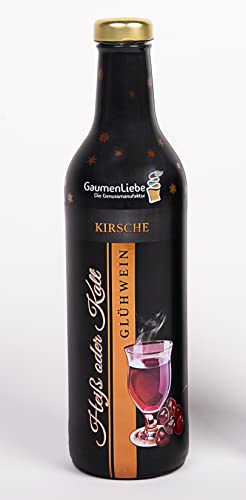 Dresdner Striezel Glühwein von Lausitzer - GaumenLiebe Kirsch Glühwein 0,75l 12er Pack 12 x 0,75l von Dresdner Striezel