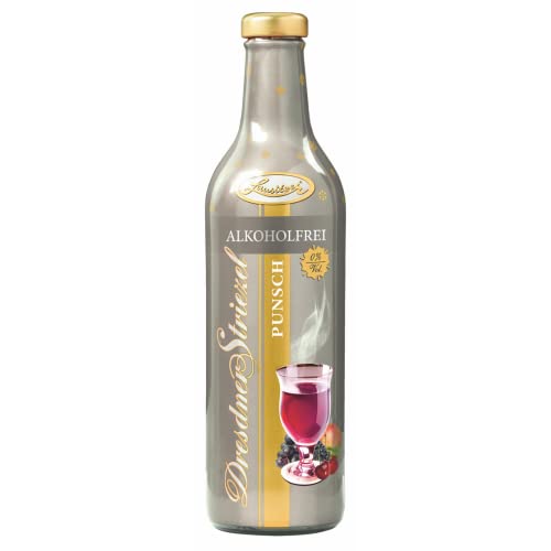 Dresdner Striezel Glühwein von Lausitzer - Punsch alkoholfreier Glühwein 0,75l 12er Pack 12 x 0,75l von Dresdner Striezel