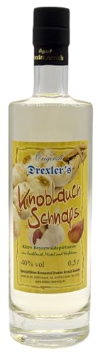 Drexler Knoblauchschnaps | Klare Bayerwaldspirituose | 0,5 l. Flasche von Drexler