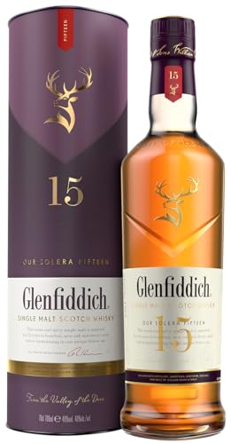 Glenfiddich 15 Jahre | SIngle Malt Scotch Whisky | 0,7 l. Flasche in Tube von Drexler