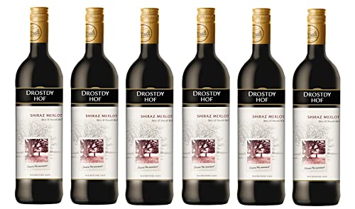 6x 0,75l - 2022er - Drostdy-Hof - Shiraz & Merlot - Western Cape W.O. - Südafrika - Rotwein trocken von Drostdy-Hof