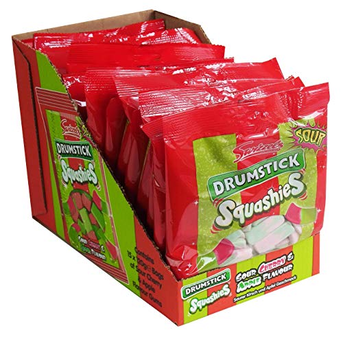 Swizzels Drumstick Squashies Sour Cherry & Apple, 15er Pack (15 x 120g) von Drumstick