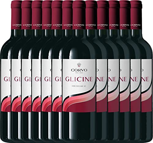 Glicine Rosso Terre Siciliane Duca di Salaparuta Rotwein 12 x 0,75l VINELLO - 12 x Weinpaket inkl. kostenlosem VINELLO.weinausgießer von Duca di Salaparuta