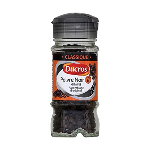 Ducros Klassische schwarze Pfefferkörner Montage Dâ € ™ Origins 38G (3er-Pack) von Ducros