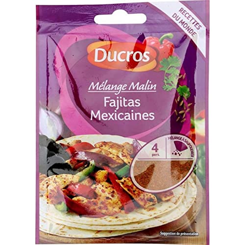 Ducros MÃ © Lange Malin Fajitas Mexican Sprinkle bei 20G (Pack of 8) von Ducros