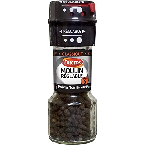 Ducros Moulin Ã © Adjustable Black Pepper Klassische 28G (3er-Pack) von Ducros