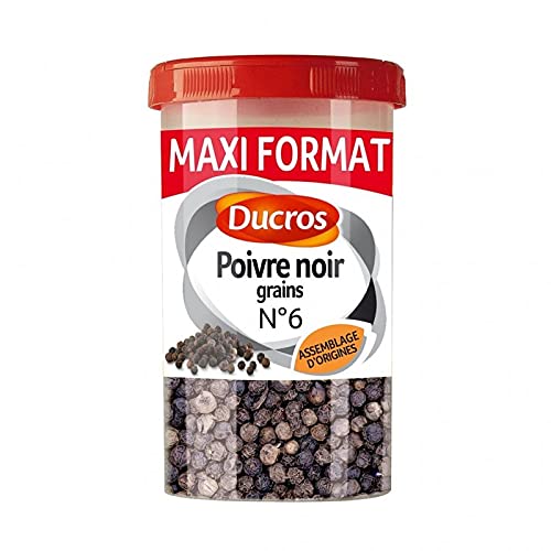 Ducros Schwarzer Pfeffer Körner Donâ 6 Montage Dâ € ™ 90G Origin Maxi-Format (3er-Pack) von Ducros