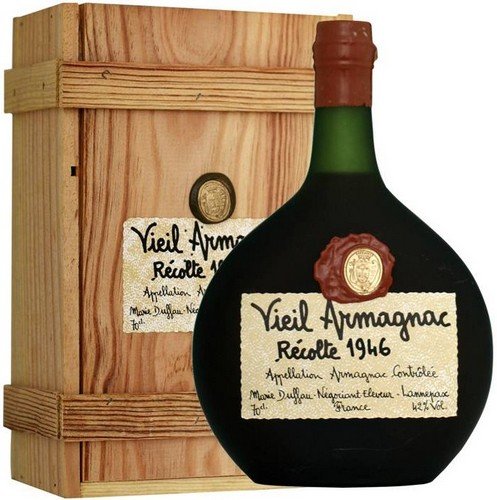 Marie Duffau Vieil Armagnac Récolte 1946 Jahrgangs-Armagnac 0,7l in Holzkiste von Duffau Armagnac