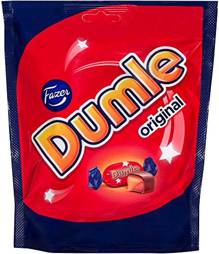 FAZER Dumle ORIGINAL - Milchschokolade mit weichen Toffee Süßigkeiten - Beutel - (Finnland) von Dumle