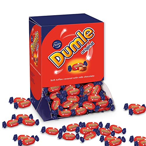 Fazer Dumle Schokolade Pralinen mit Toffee-Füllung, Grosspackung, XXL Box 3kg von Dumle