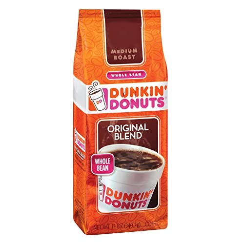 Dunkin Donuts Original Blend Whole Bean Medium Roast Coffee 340g (Dunkin Donuts Original Mischung ganze Bohne Medium Röstkaffee) von Dunkin' Donuts