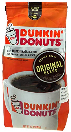 Dunkin Donuts Original Blend Medium Roast Ground Coffee 340g (Dunkin Donuts Original Mischung Mittlerer Gemahlener Röstkaffee) von Dunkin' Donuts