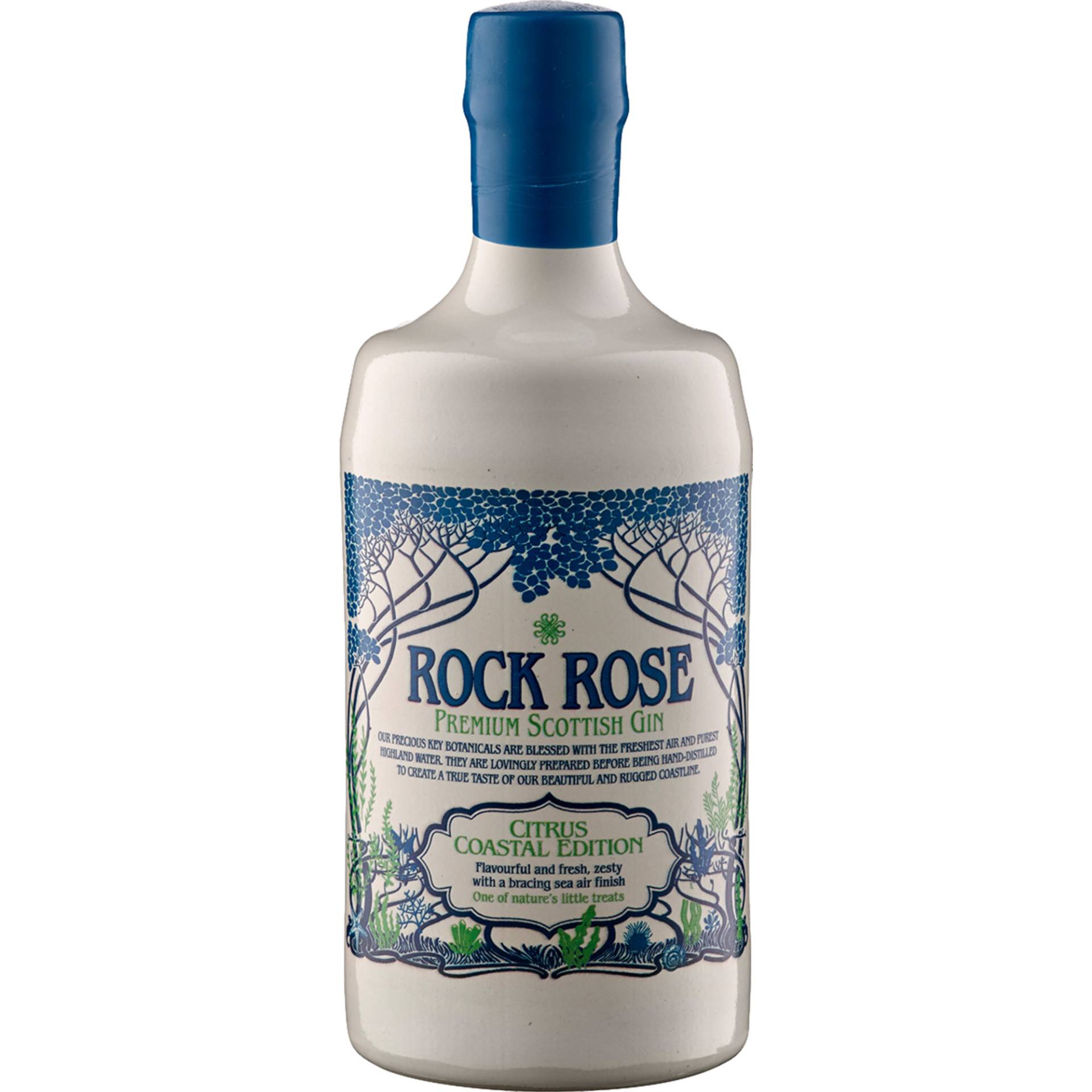Rock Rose Premium Scottish Gin, Citrus Coastal Edition, 41,5%, 0,7 L, Schottland, Spirituosen von Dunnet Bay Distillers Ltd. ,   GB KW14 8YD Thurso