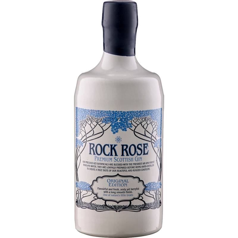 Rock Rose Premium Scottish Gin, Original Edition, 41,5%, 0,7 L, Schottland, Spirituosen von Dunnet Bay Distillers Ltd. ,   GB KW14 8YD Thurso