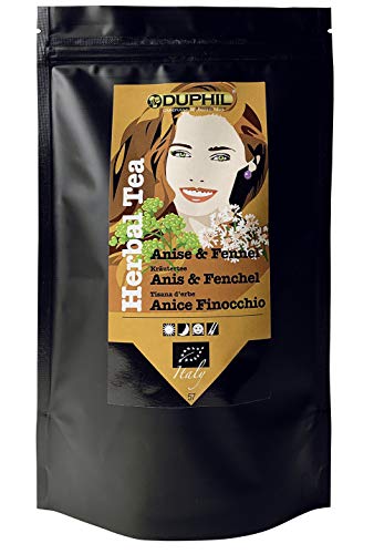 Duphil | Kräutertee BIO Anis-Fenchel-Tee mit Kamille und Minze lose Kräuterteemischung Detox im Aromabeutel mit Zippverschluss | 500g von Duphil