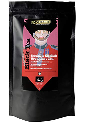 Duphil | Schwarztee BIO English Breakfast lose beste Qualität klassisch aromatisch und ausgewogen im Aromabeutel mit Zippverschluss | 200g von Duphil